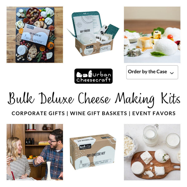 A Dozen Deluxe Kits - Each Kit Makes 8 One-Hour Cheeses