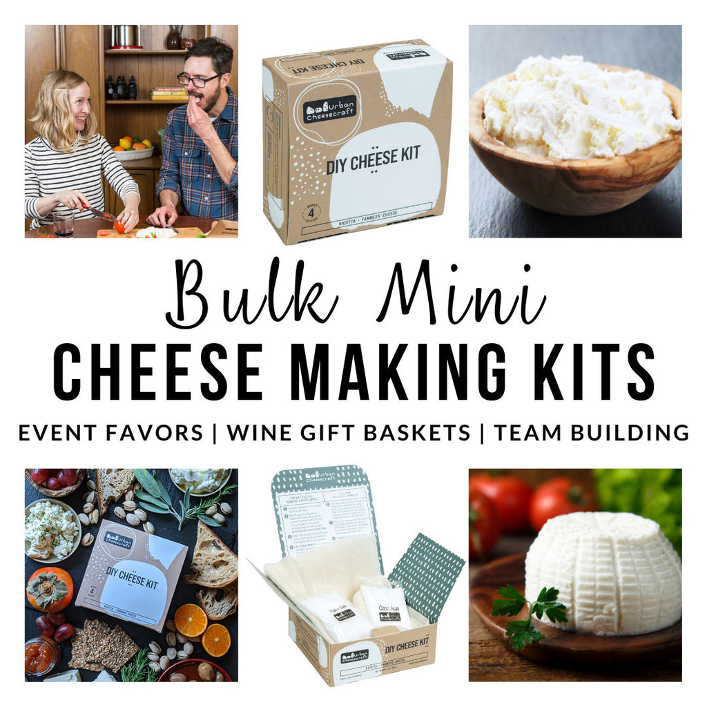 A Dozen Mini Cheese Kits - 4 Batches Ricotta and Farmers Cheese Per Kit